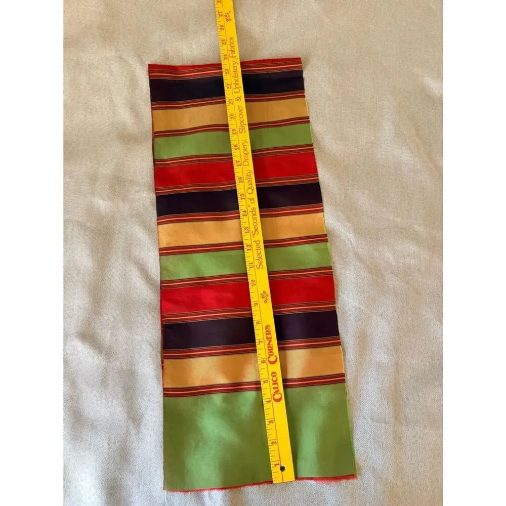 Echo Silk Scarf Italy Striped Satin Men’s Unisex
